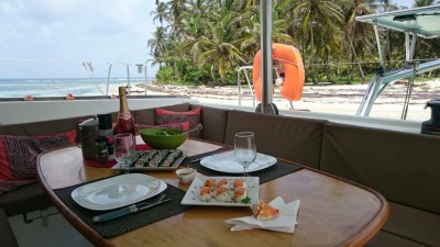 vip one san blas sailing lunch gourmet